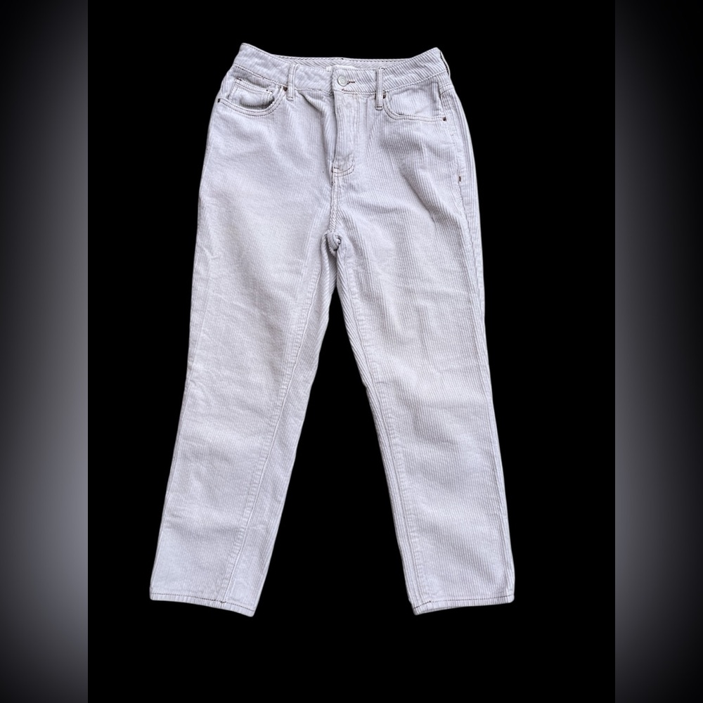 PacSun Gray Relaxed Fit Corduroy Mom Jean Fit Pants